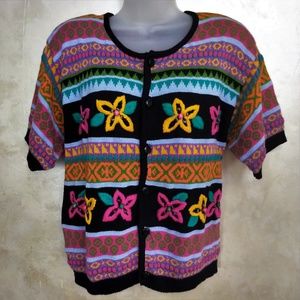 Gorgeous Vintage Lizwear Cardigan EUC M/L
